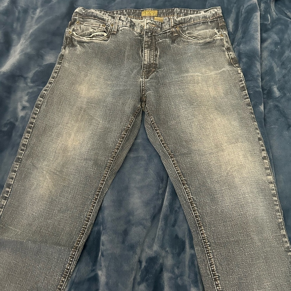 dark blue jeans
